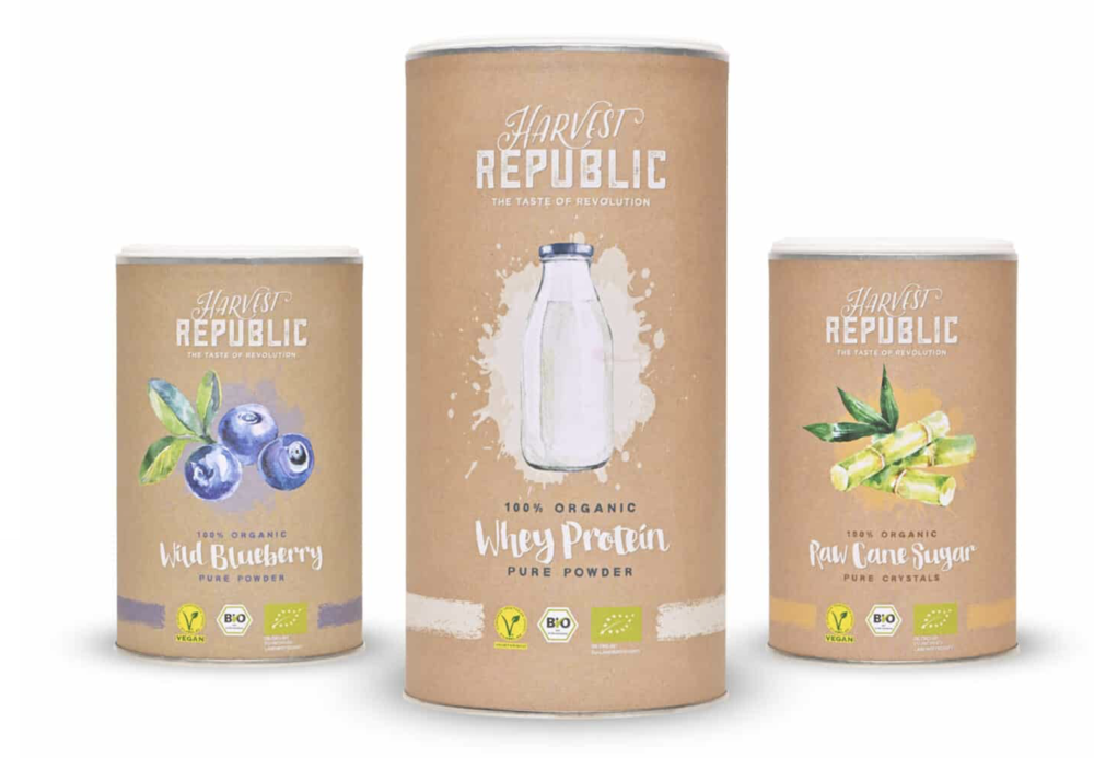 WHEY PROTEIN SHAKE BUNDLE Whey Protein + Wildheidelbeerpulver + Rohrohrzucker